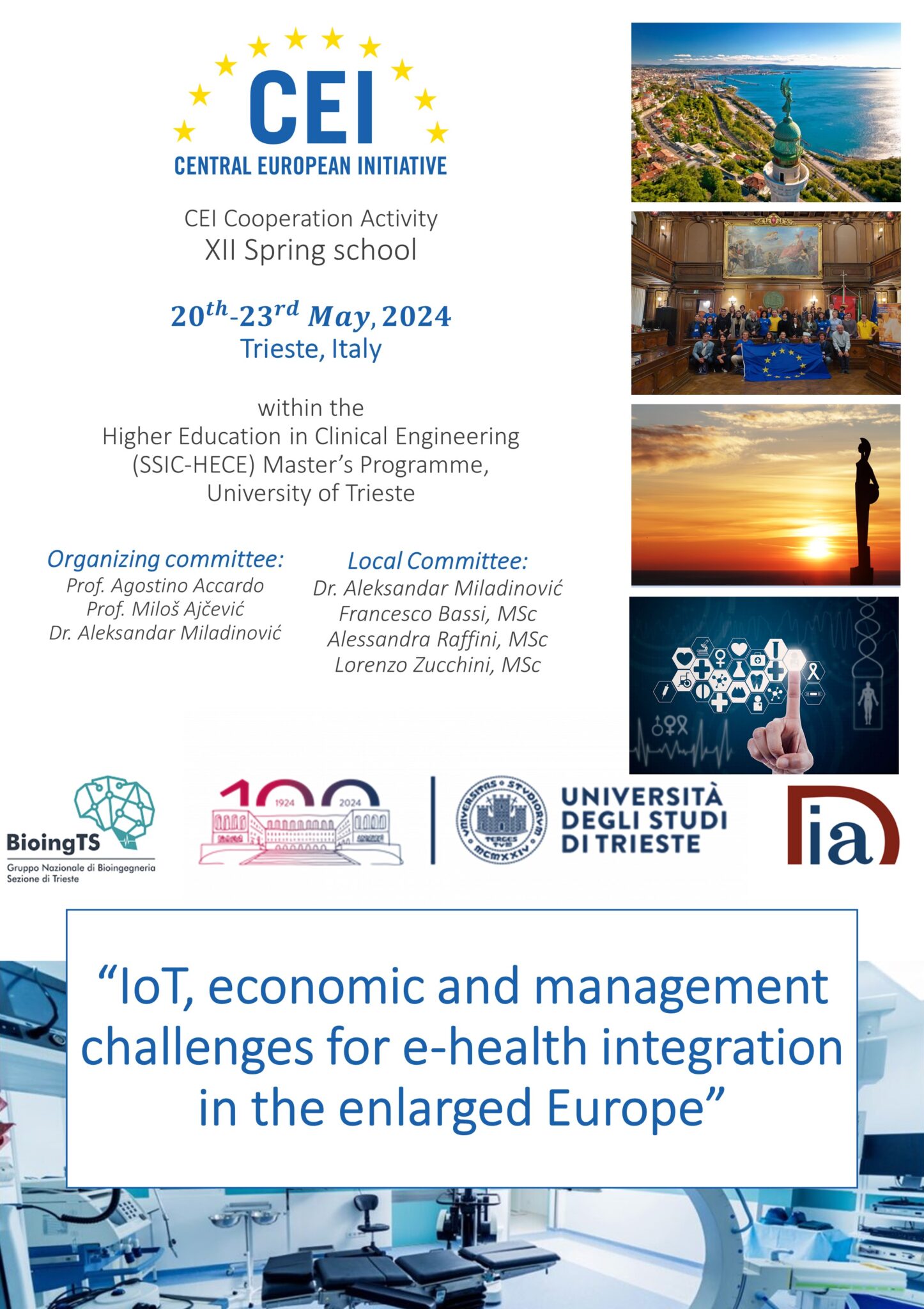 XII Spring school 2024 SSICHECE. Studi superiori in ingegneria clinica